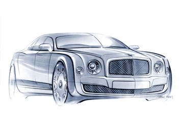  Bentley Mulsanne Design Sketch