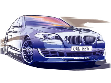  BMW Alpina B5 Biturbo Design Sketch