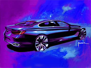  BMW Gran Coupe Concept Design Sketch