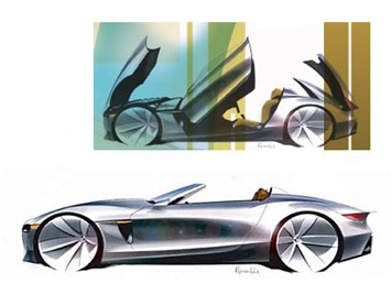  BMW Z Spyder Stradale Design Sketch