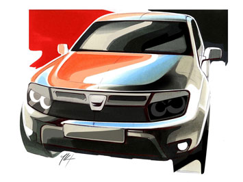  Dacia Duster Design Sketch