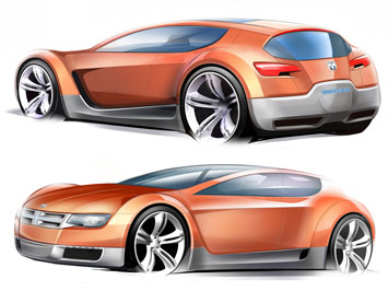  Dodge ZEO Concept design sketches