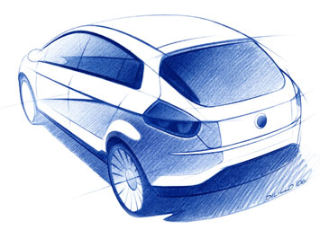  Fiat Bravo Design Sketch
