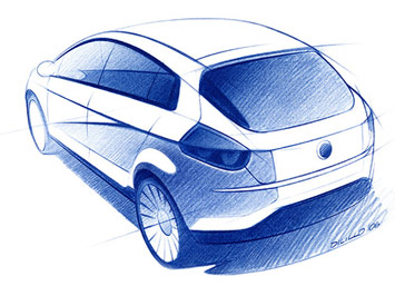  Fiat Bravo design sketch