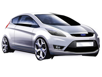  Ford Fiesta Design Sketch