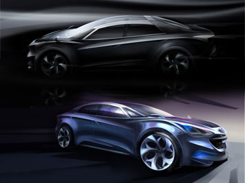  Hyundai i flow Concept Design Sketches