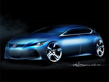  Lexus Compact Concept Design Sketch