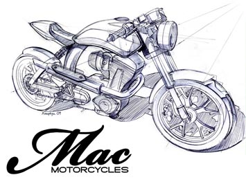  Mac Motorcycles Design Sketch