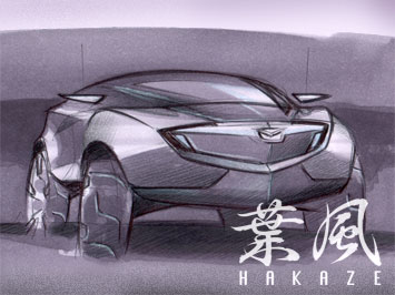  Mazda Hakaze design sketch