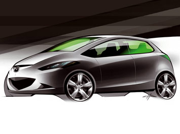  Mazda2 Design Sketch
