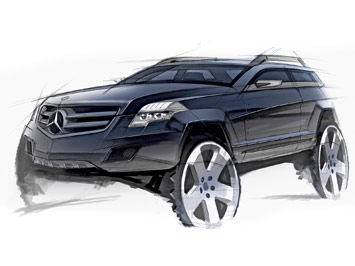  Mercedes-Benz GLK Design Sketch