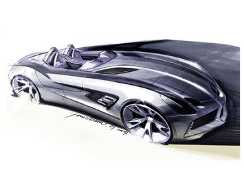  Mercedes-Benz SLR Stirling Moss Design Sketch