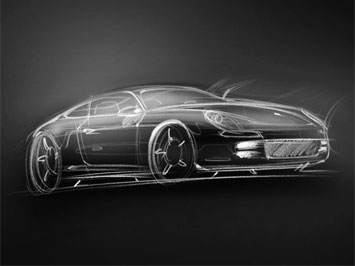  Porsche 928 Design Sketch