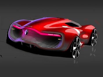  Renault DeZir Concept Design Sketch