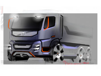  Volvo Truck Design Sketch