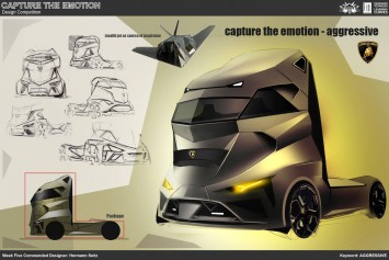 Aggressive Truck Concept Design Sketch by Hermann Seitz