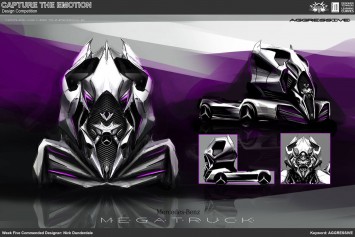 Aggressive Truck Concept Design Sketch by Nick Dunderdale