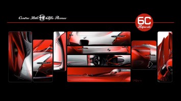 Alfa Romeo 6C Biposto Vision Gran Turismo - Design Sketches