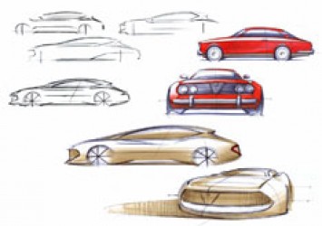 Alfa Romeo Berlina da Corsa Design Sketch