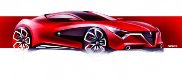 Alfa Romeo Concept design sketch by Dalibor Pantucek