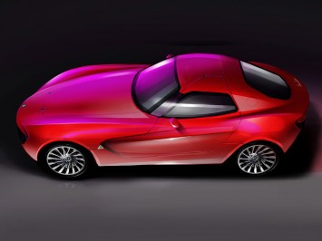 Alfa Romeo Giulia Concept Design Sketch