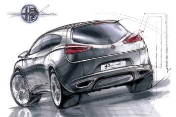 Alfa Romeo Kamal Concept Design Sketch