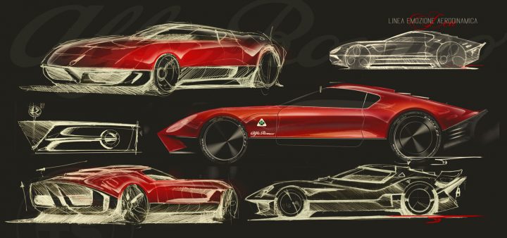 Alfa Romeo LEA Concept Design Process Design Sketches