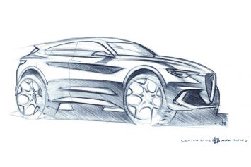 Alfa Romeo Stelvio Design Sketch by Carmelo Giannone