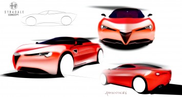 Alfa Romeo Stradale Concept Design Sketches