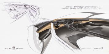 Alfa Romeo Tonale Concept Interior Design Sketches by Soohan Yun