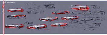 Alfa Romeo Vision Gran Turismo Concept Design Sketch