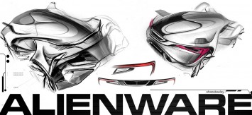 AlienWare Concept Car Design Sketches