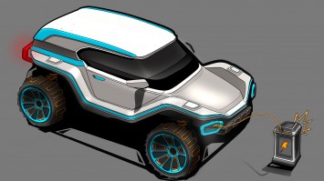 Alpine Utility Vehicle Concept - Design Sketch