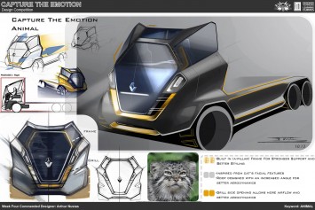 Animal Truck Concept Design Sketch by Arthur Nustas