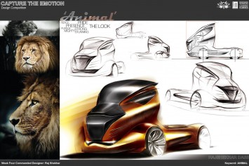 Animal Truck Concept Design Sketch by Raj Shekhar