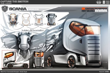 Animal Truck Concept Design Sketch by Serdar Soyal