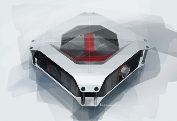 ASRock Gaming PC Concept by BMW DesignworksUSA - Design Sketch
