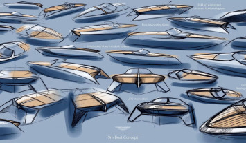 Aston Martin AM37 Powerboat - Design Sketches