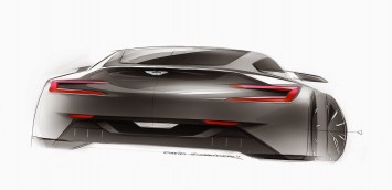 Aston Martin Concept   Design Sketch by David Schneider