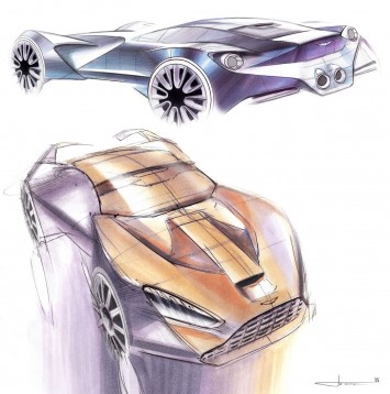Aston Martin Concept Design Sketches by Ondrej Jirec
