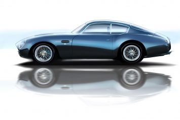 Aston Martin DB4 GT Zagato Design Sketch Render