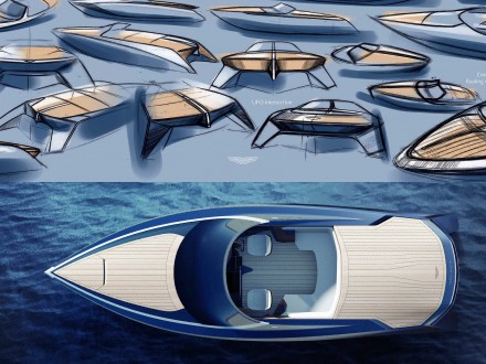 Aston Martin shows powerboat design at Milan Design Week
