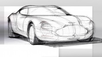 Aston Martin V12 Zagato Design Sketch