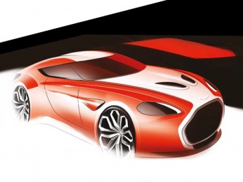 Aston Martin V12 Zagato - Design Sketch