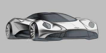 Aston Martin Vanquish Vision Concept Design Sketch