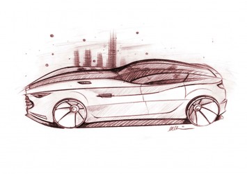 Aston Martin Viceroy Concept Design Sketch