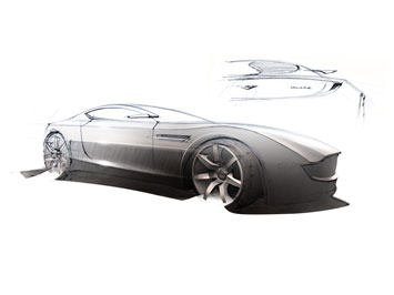 Aston Martin Volare Design Sketch