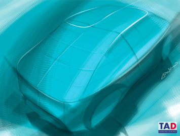 Audi 4senses Design Sketch Render by Giuseppe Romano