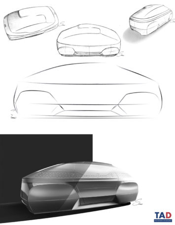Audi 4senses Design Sketch Render by Pasquale Smimmo