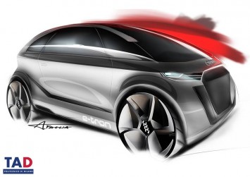 Audi A 2.0 Concept   Design Sketch by Antonio Paglia from TAD